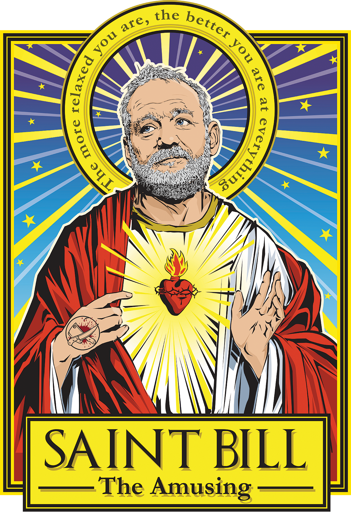 Saint Bill-The Amusing Poster-Posters-Cleaverandblade.com