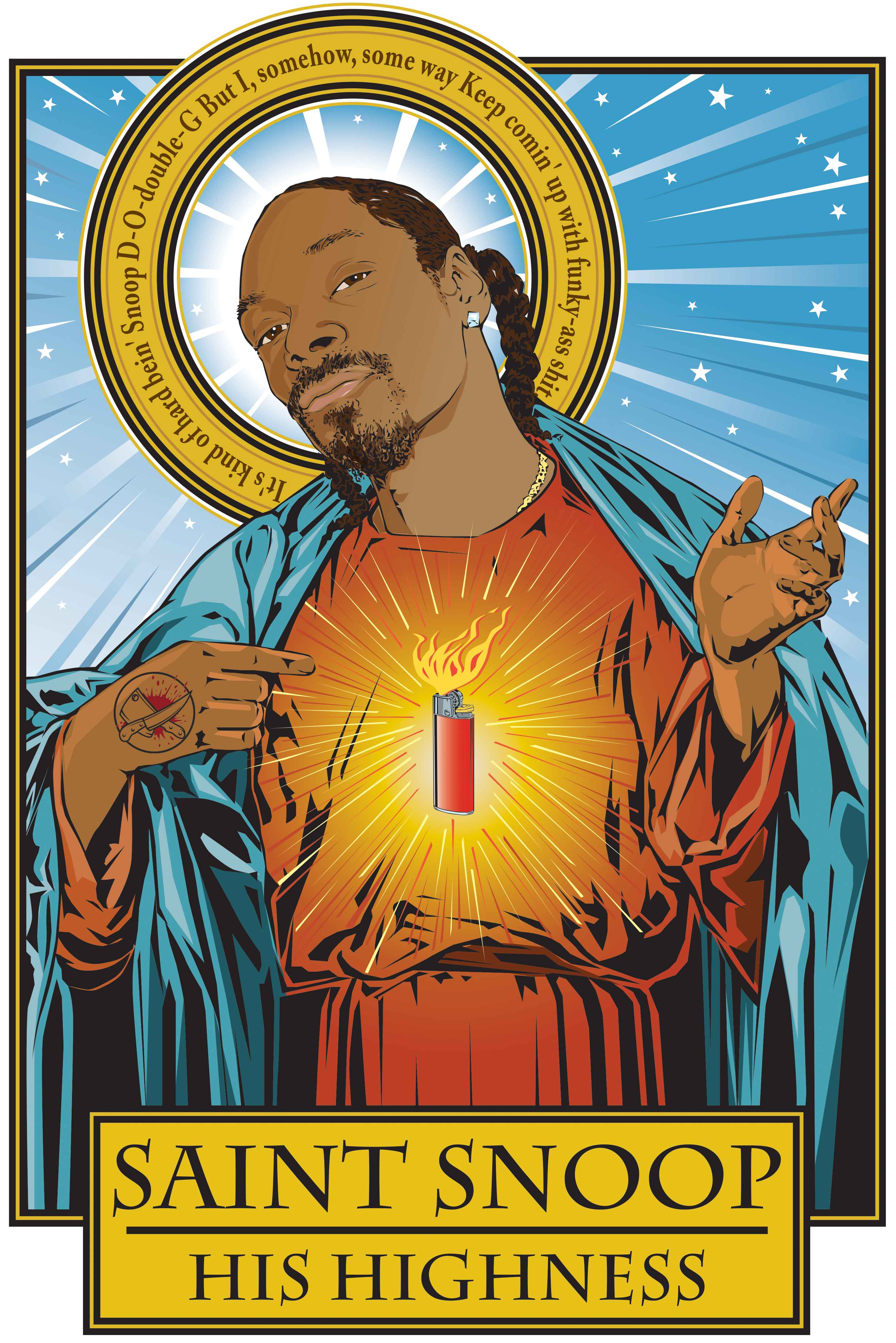 Saint Snoop-His Highness Poster-Posters-Cleaverandblade.com