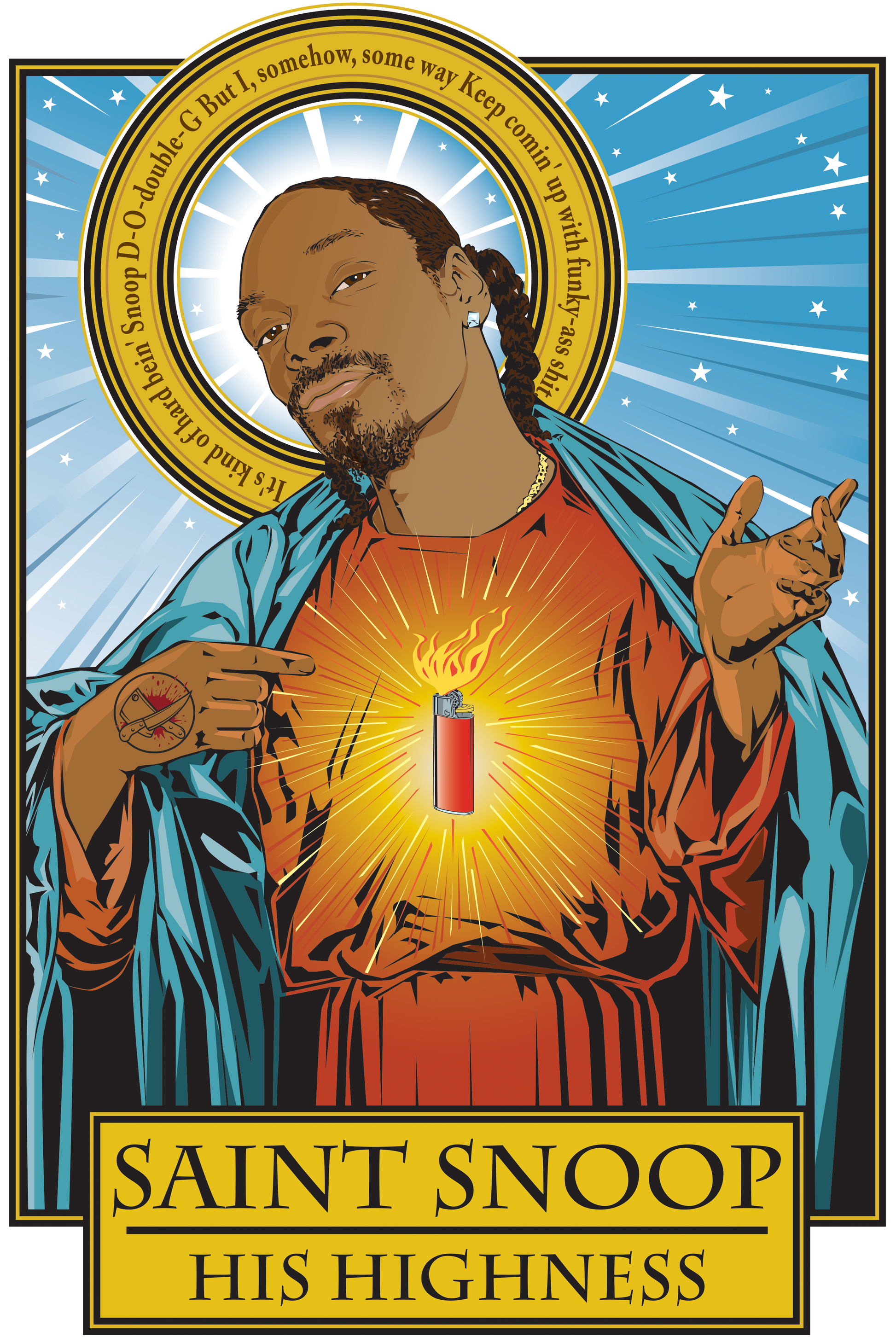 Saint Snoop-His Highness Poster-Posters-Cleaverandblade.com