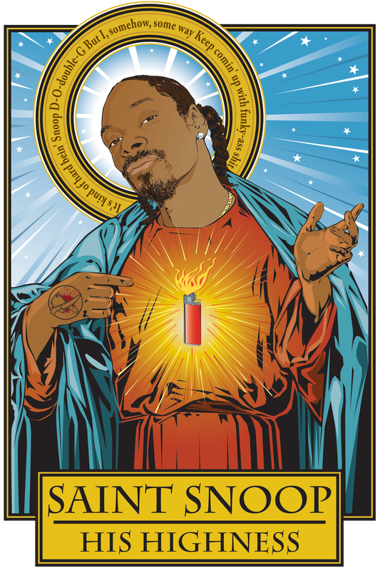 Saint Snoop-His Highness Poster-Posters-Cleaverandblade.com